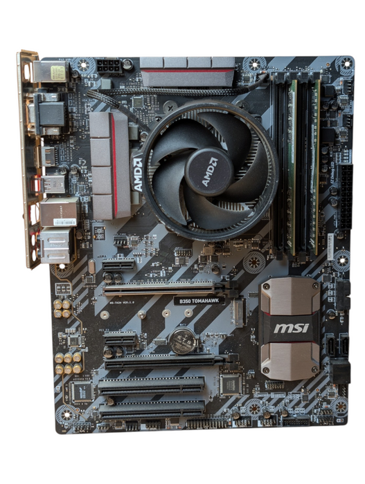 MSI B350 TOMAHAWK AMD Ryzen 7 2700X 32GB RAM Motherboard Combo