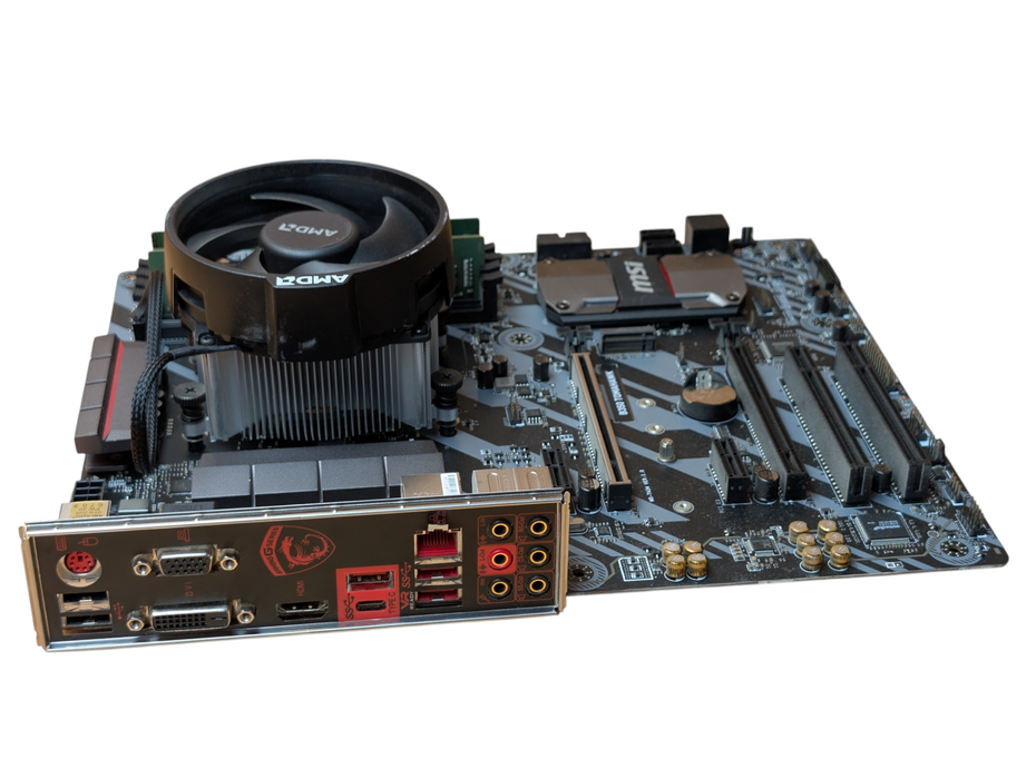 MSI B350 TOMAHAWK AMD Ryzen 7 2700X 32GB RAM Motherboard Combo