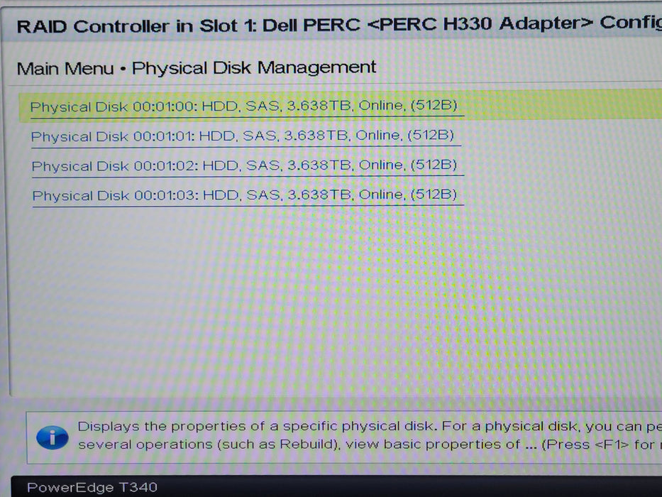 DELL PE T340, Xeon E-2174G 3.80GHz, 32GB DDR4, PERC H330, 4x 4TB SAS HDDs 2x PSU
