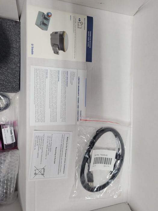 Open-Box Trimble R2 GNSS Receiver 99020-01 w/ batteries, charger, and power adap