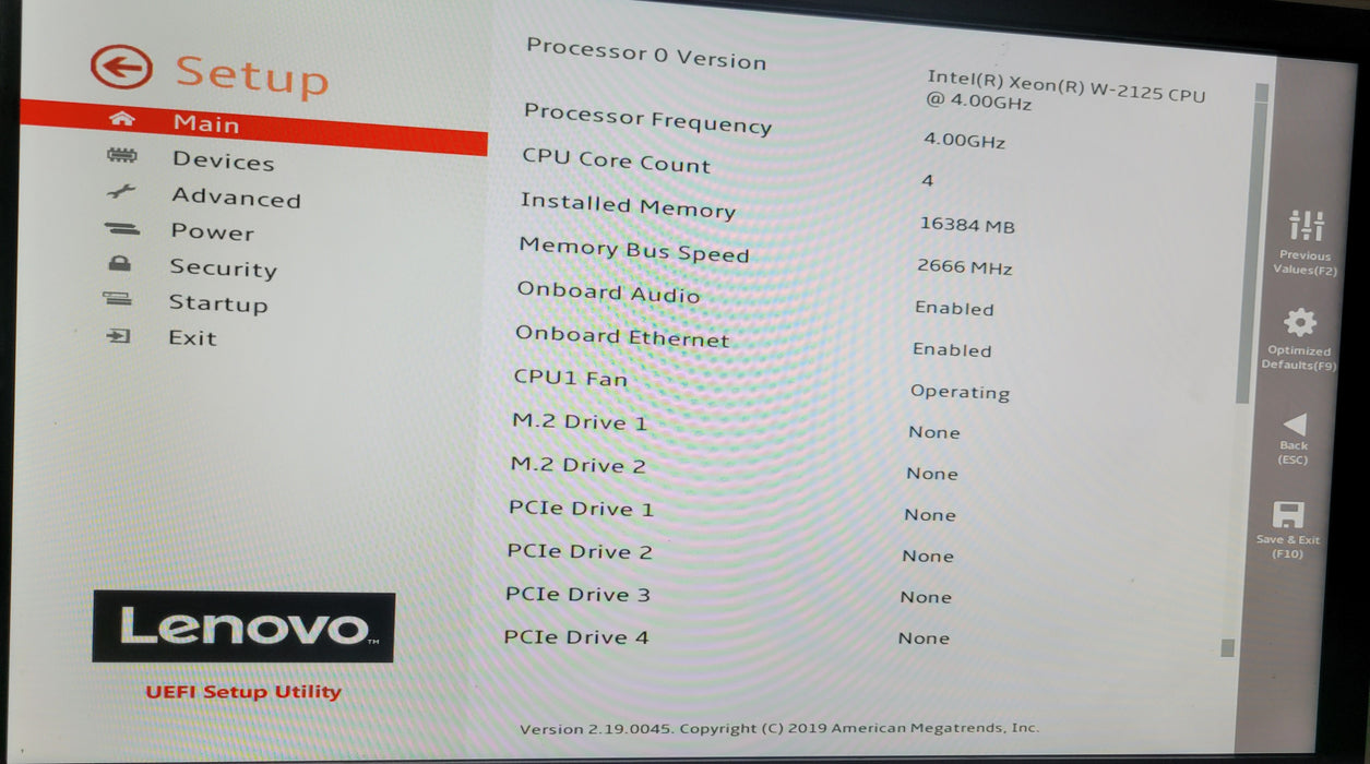 Lenovo ThinkStation P520 | Xeon W-2125 @4.00GHz 16GB DDR4 | NO HDD