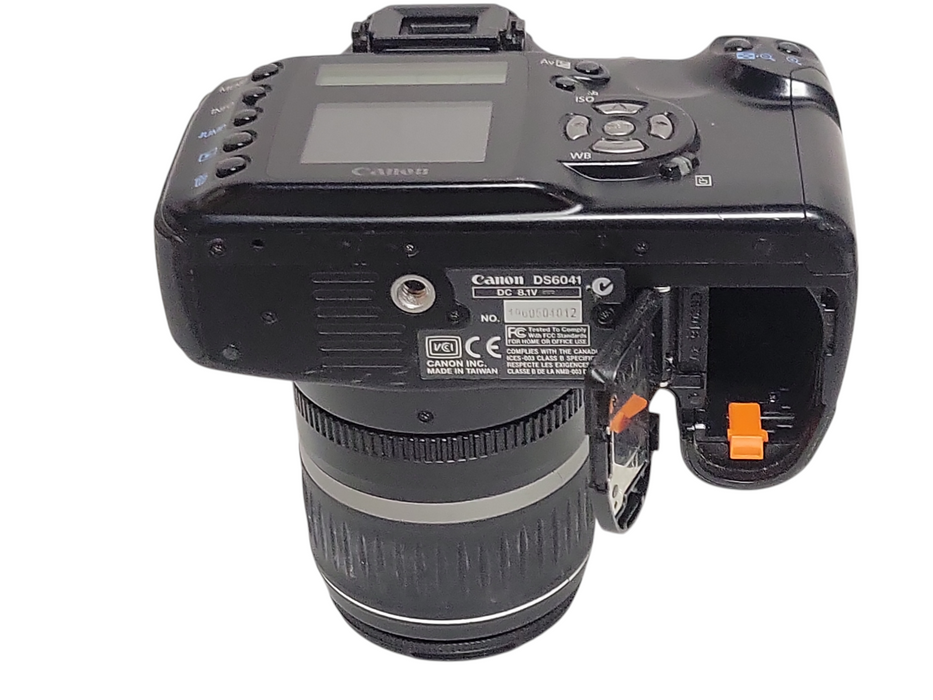 Canon DS6041 EOS Digital Rebel Camera 18-55mm Lens, No Battery/Charger/CF card