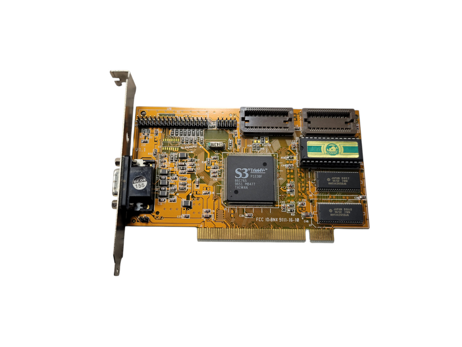 Vintage PCI Video Card S3 Trio64V+ VGA P1E3BF