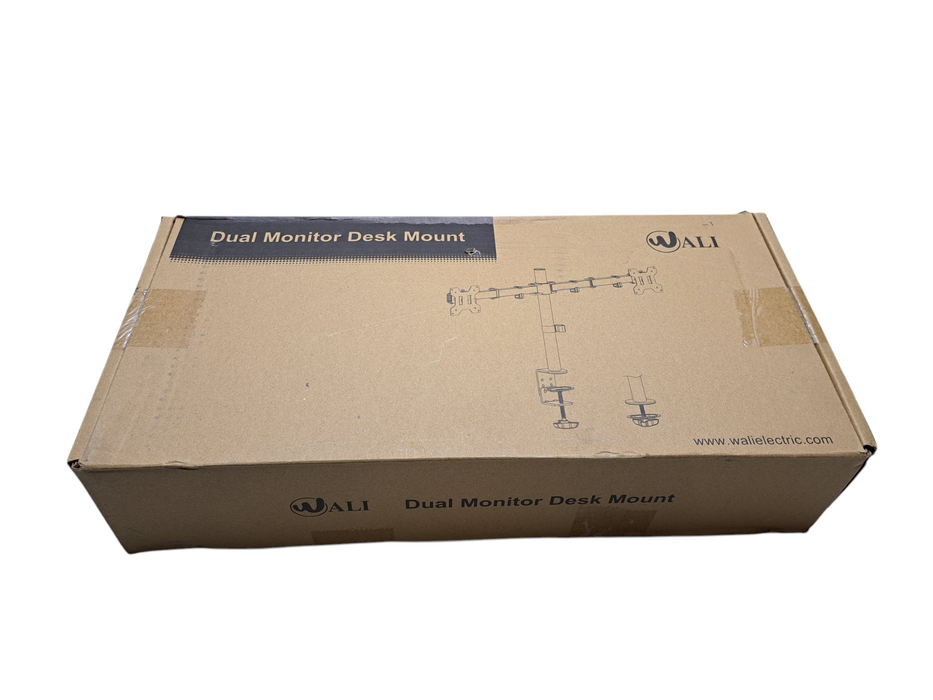 WALI Dual Monitor Desk Mount, Monitor Stand for 2 Monitors Up to 27"