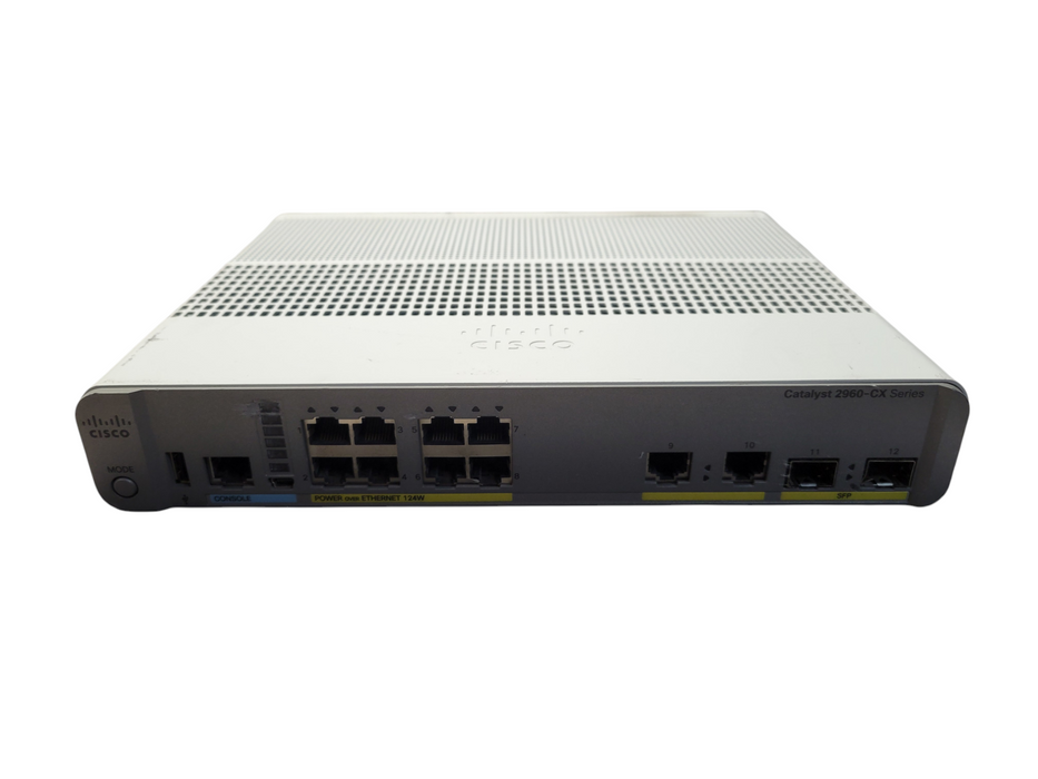 CISCO Layer 2 Network Switch WS-C2960CX-8PC-L Catalyst Series