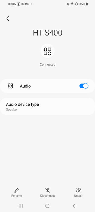 Sony SA-S400 Active Speaker system Bluetooth HT-S400, No remote, No accessories