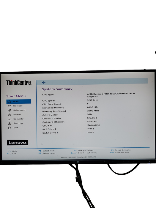 Lenovo ThinkCentre M75Q Gen 2 Ryzen 5 Pro 4650GE 8GB DDR4 NO-HDD/SSD