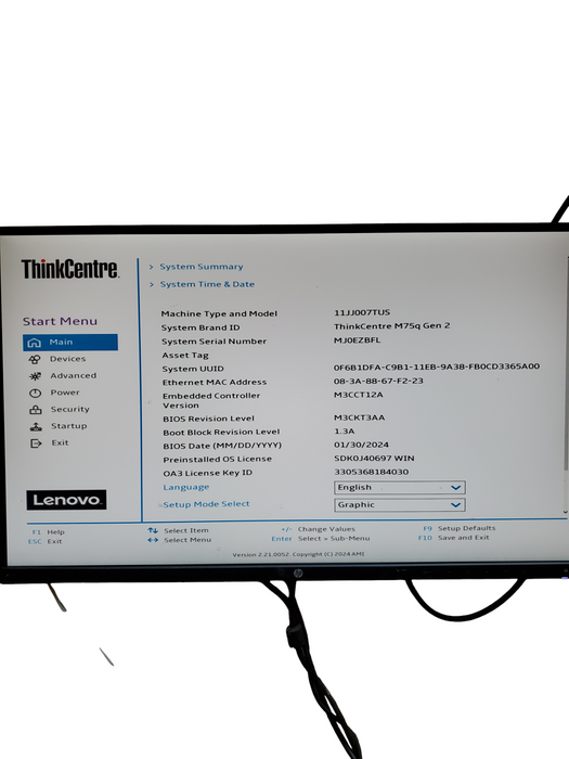 Lenovo ThinkCentre M75Q Gen 2 Ryzen 5 Pro 4650GE 8GB DDR4 NO-HDD/SSD