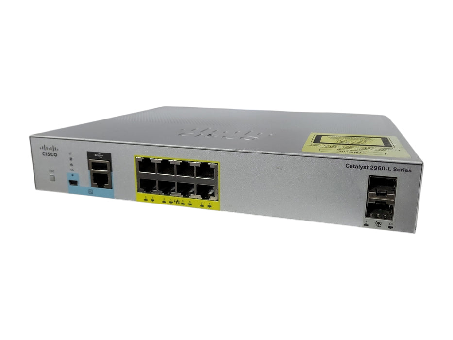 Cisco WS-C2960L-8PS-LL, PoE Gigabit Managed Switch
