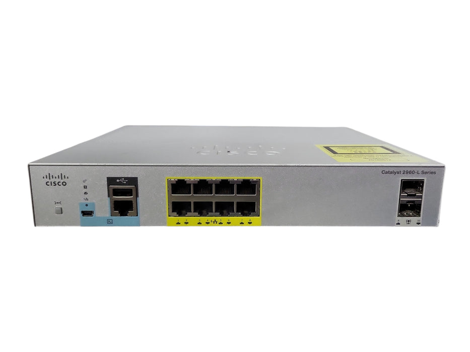 Cisco WS-C2960L-8PS-LL, PoE Gigabit Managed Switch