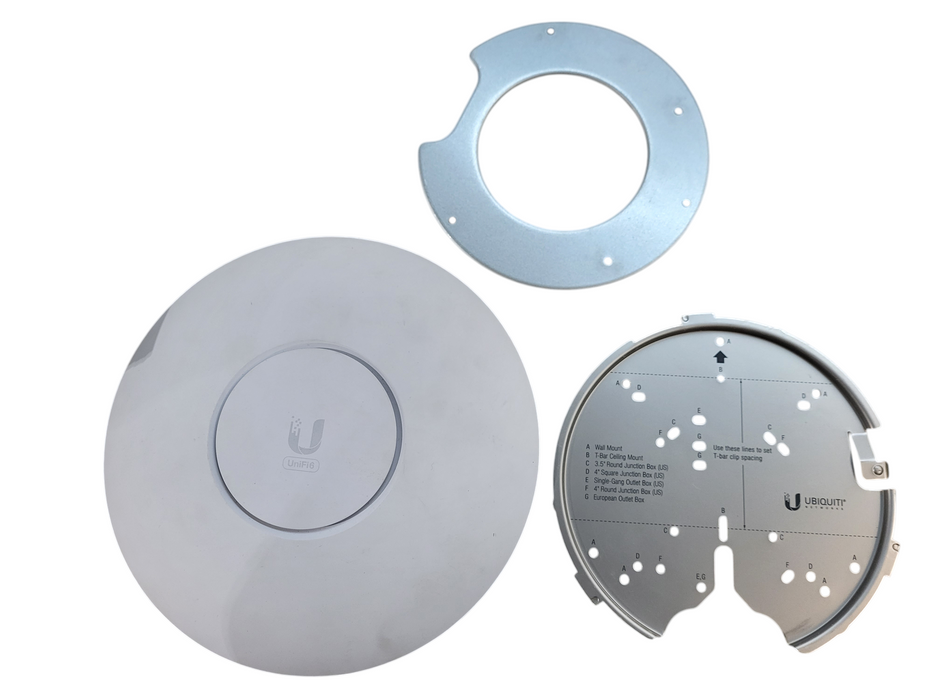 Ubiquiti U6-LR UniFi WiFi 6 Enterprise Ceiling Access Points w/ bracket