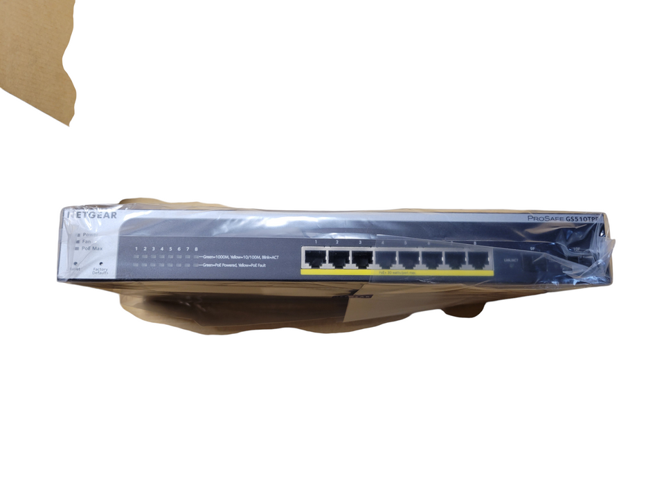 NETGEAR ProSAFE 8-Port Gigabit Smart Managed Switch w/PoE+ 2 SFP GS510TPP-100NAS