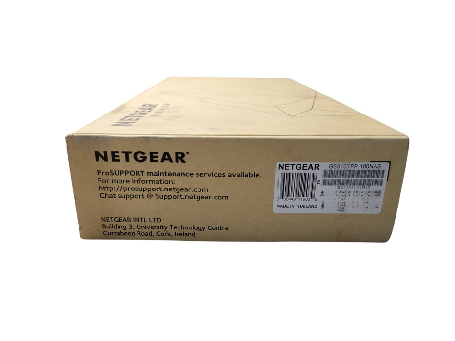 NETGEAR ProSAFE 8-Port Gigabit Smart Managed Switch w/PoE+ 2 SFP GS510TPP-100NAS