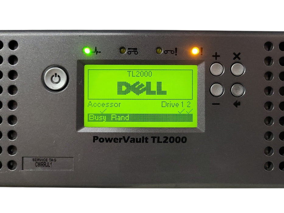 Dell PowerVault TL2000 Tape Library 2U Rackmount Backup System w/ 2x LTO-4