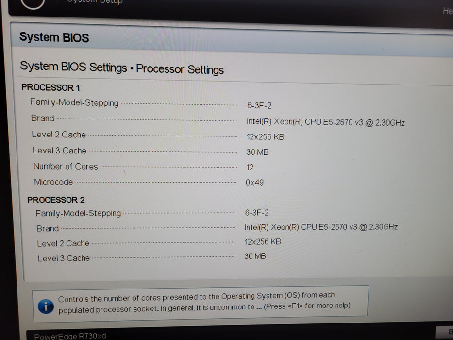 Dell PowerEdge R730xd - 2x Xeon E5-2670 v3 64GB DDR4 PERC H730 Mini 2x1100W PSU