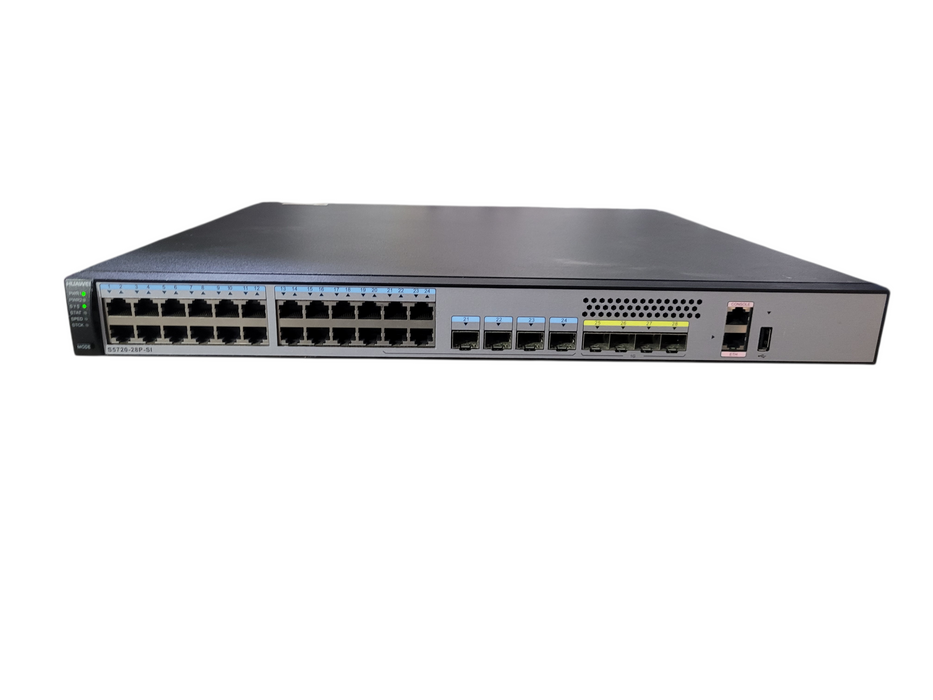 Huawei S5720-28P-SI 24-Port Gigabit PoE+ Switch 4x SFP Managed Network Switch