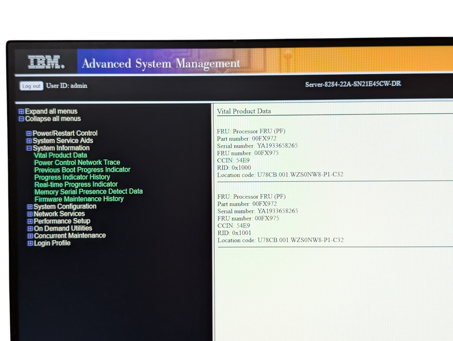 IBM Power 8 Server S822 8284-22A 4 Core 64GB RAM