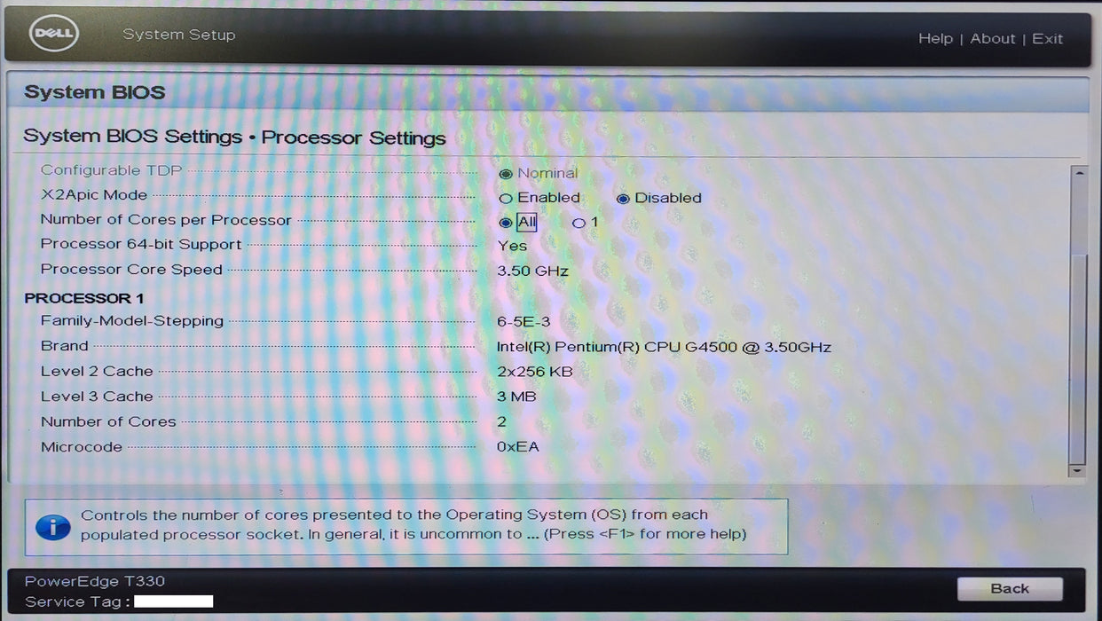 DELL POWEREDGE T330 8x3.5", Pentium G4500, 32GB DDR4, S140, No HDD
