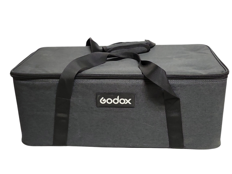 Godox VL150 LED Video Light with VLC150, Power adapter, cables, and Bag