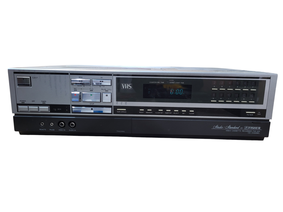 Fisher FVH-615 VCR Studio Standard VHS Video Cassette Recorder READ