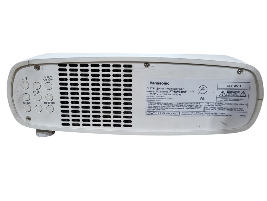 Panasonic PT-RW330U RW 330 WXGA DLP Laser Projector 9875H No remote