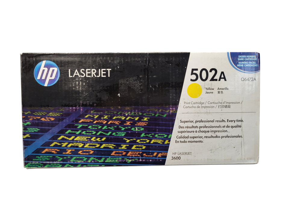 HP LASERJET 502A Q6472A Yellow for HP LASERJET 3600
