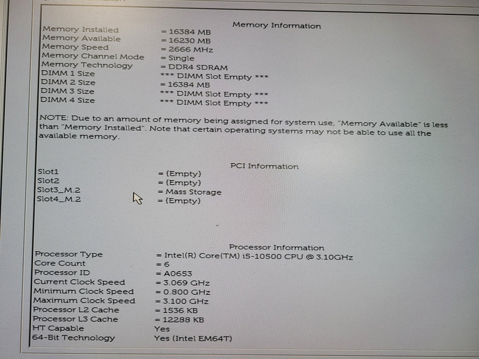 Dell OptiPlex 5090 SFF Core i5-10500 @ 3.1GHz 16GB DDR4 RAM, 256GB NVMe