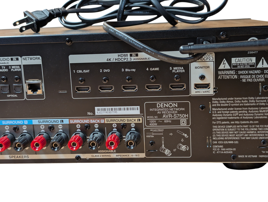 DENON Integrate Network AV Receiver AVER-S750H 7.2 Surround 4K Bluetooth READ
