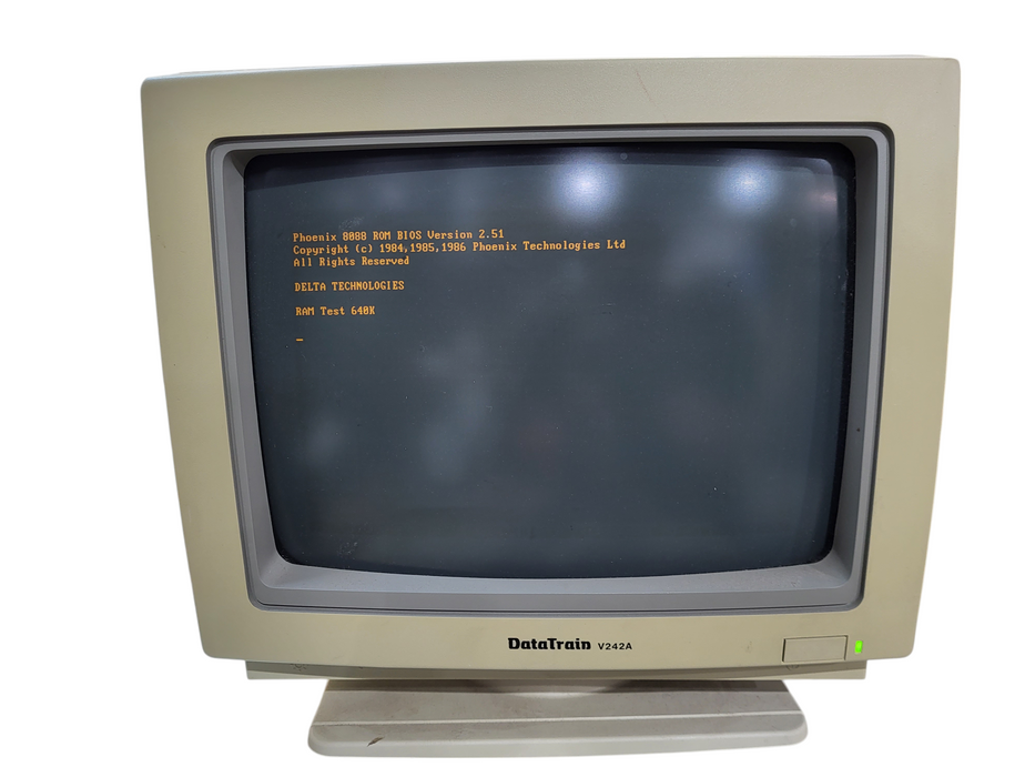 Vintage Delta Technology IBM PC/XT Clone Pheonix 8088 BIOS w/ DataTrain V242A