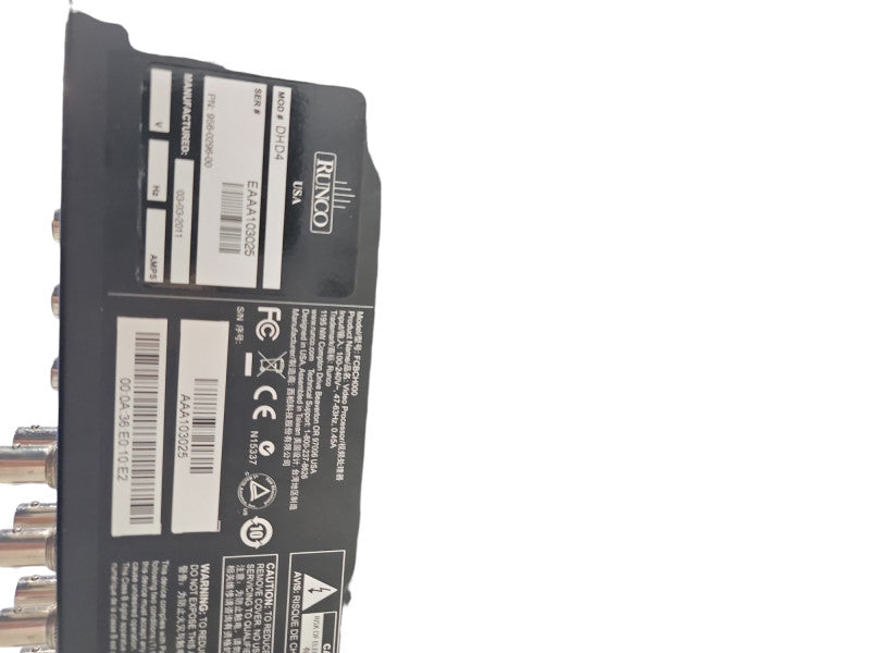 RUNCO DHD4 Series Video Vivir IV Controller/Procesor