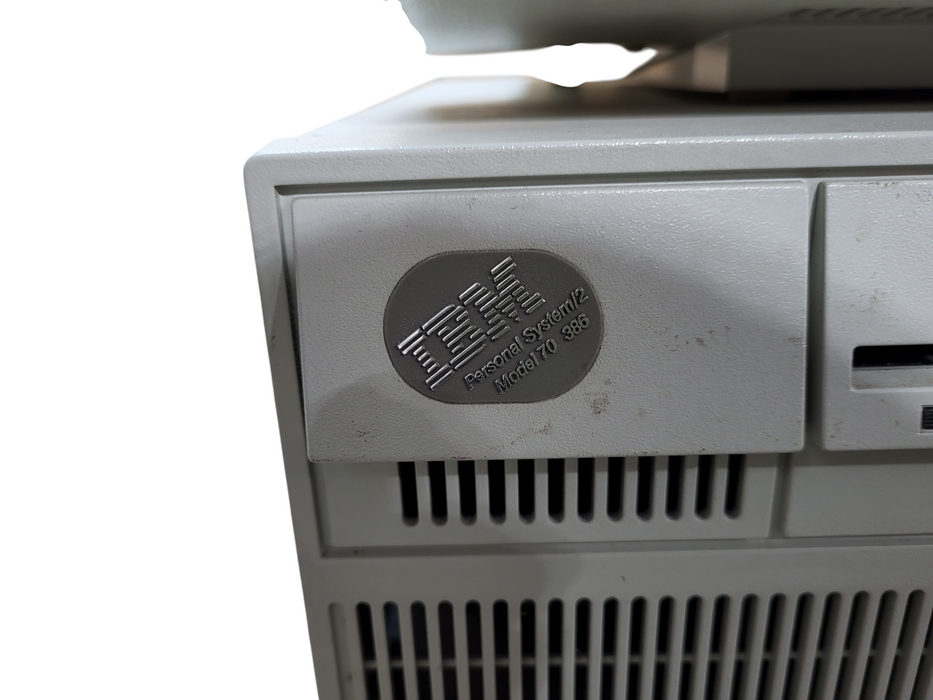 IBM Personal System/2 Model 70 386 Desktop w/ 8512-001 Monitor, keyboard