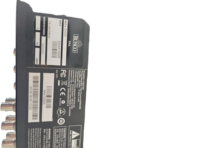RUNCO DHD4 Series Video Vivir IV Controller/Procesor