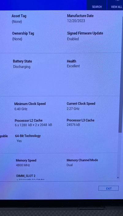 Dell XPS 15 9530 4K TOUCH i9-13900H RTX4060 4GB 16GB RAM 256SSD No Power Adapter