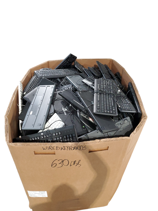 Bin of Assorted Wired Keyboards/Mice (AS-IS) Approx 630lbs