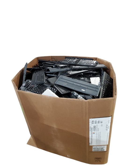 Bin of Assorted Wired Keyboards/Mice (AS-IS) Approx 630lbs