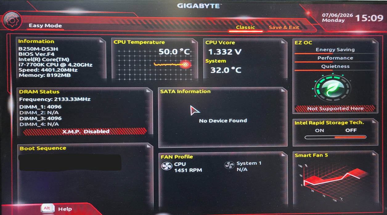 Custom Gaming PC w/ Intel i7-7700K, 8GB DDR4, EVGA GTX 1660 6GB, NO HDD/SSD