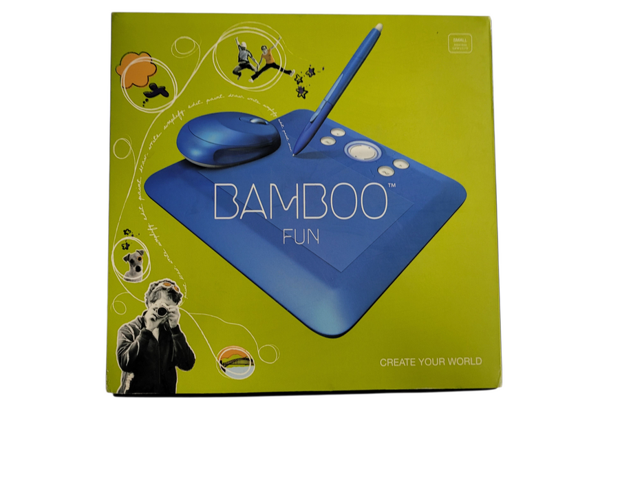 Wacom Bamboo Fun CTE450B USB Drawing Tablet With Pen & Mouse Blue