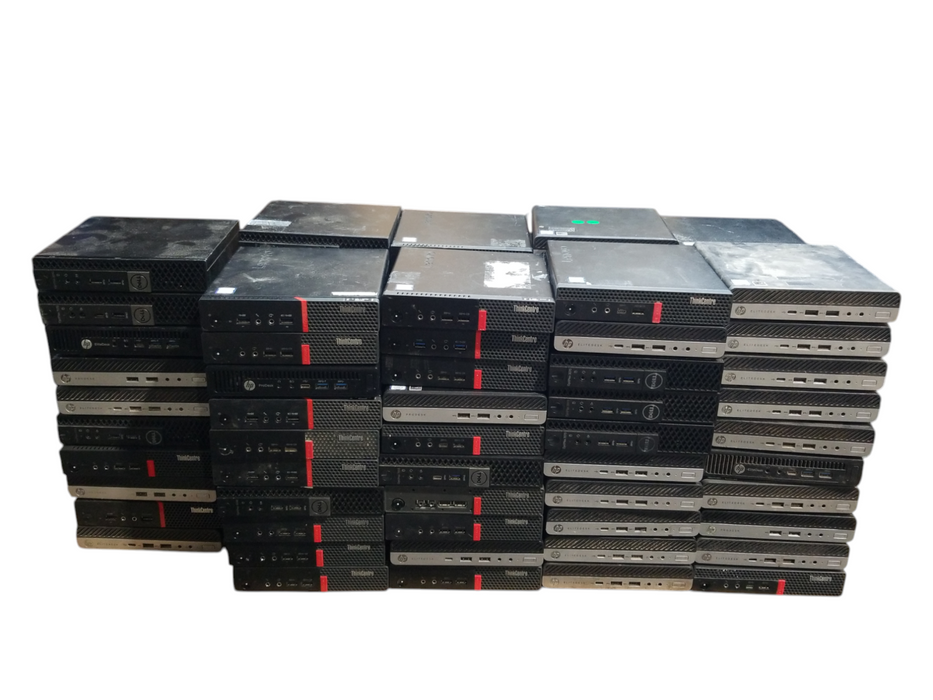 Lot of 90x 6th-8th Gen i-series USFF Desktops HP, Lenovo, Dell (USFF68-15)