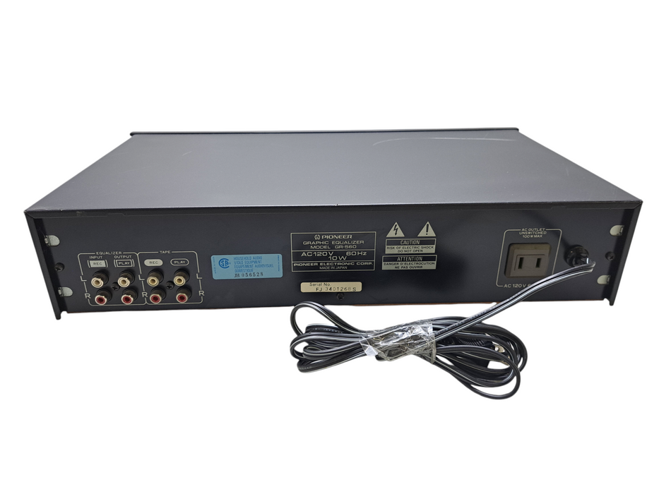 Pioneer GR-560 Dual 7-Band Linear Stereo Graphic Equalizer