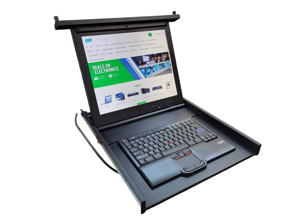 IBM 7316-TF3 Flat Panel Console Kit 80P3750 Rackmount 17" TFT LCD