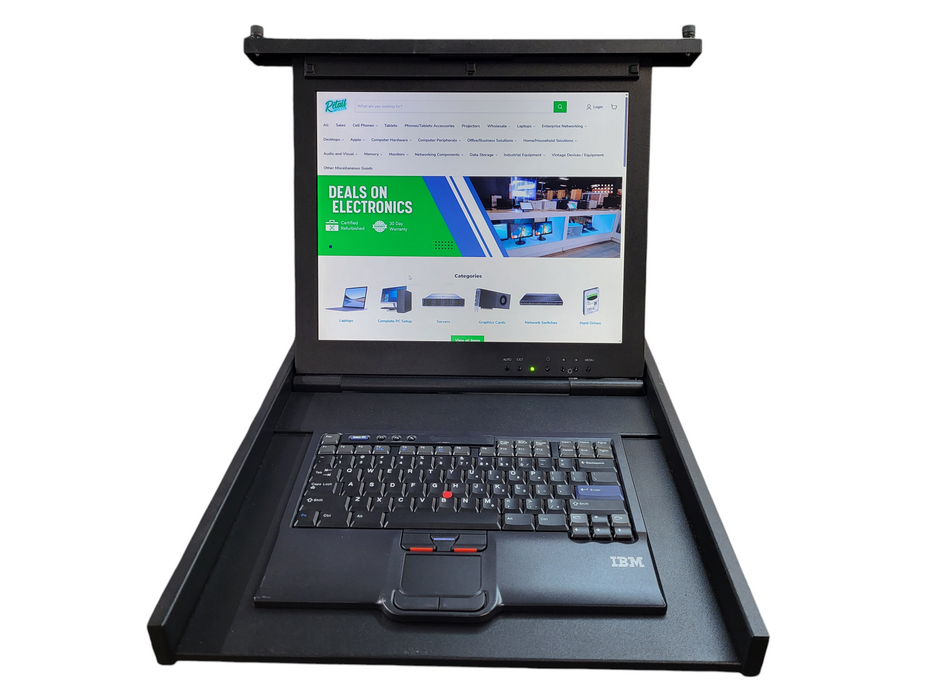 IBM 7316-TF3 Flat Panel Console Kit 80P3750 Rackmount 17" TFT LCD