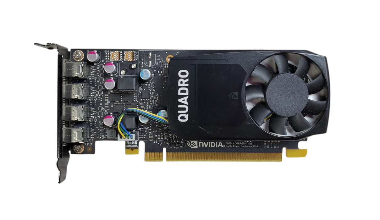 NVIDIA Quadro P600 2GB GDDR5 Graphics Card | 4x Mini DP - Low Profile