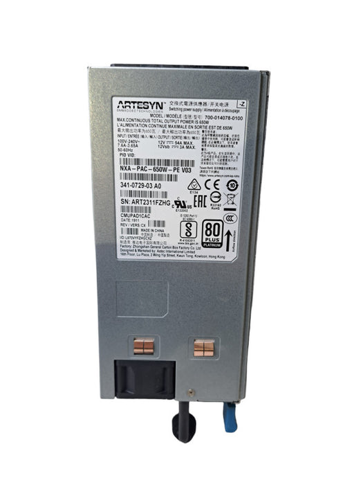 Cisco Artesyn NXA-PAC-650W-PE | 700-014078-0100 650W AC Power Supply Q