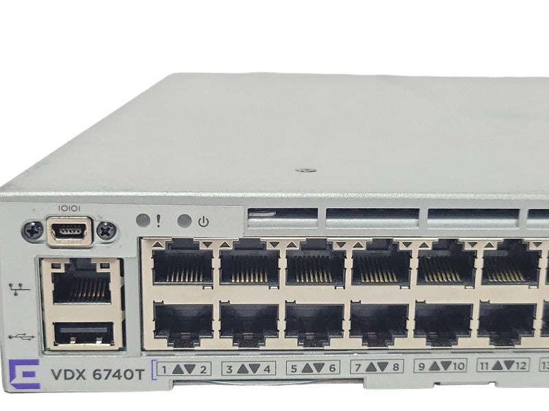 EXTREME NETWORKS XBR-VDX6740T-24-R 80-1009581-04 48 PORT SWITCH, READ _
