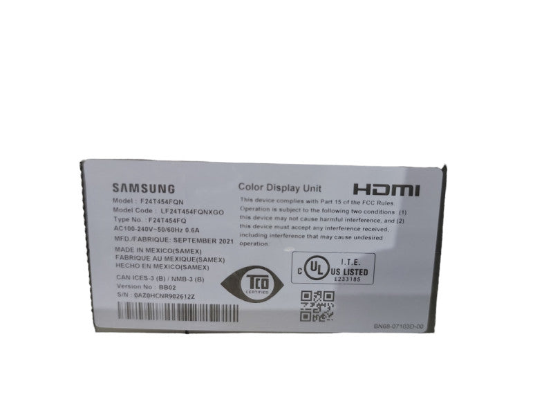 Samsung F24T454FQN - FT45 Series LED monitor 24\\" Full HD | 2xHDMI 1x DisplayP Q