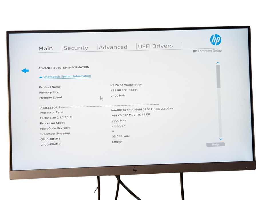 HP Z6 G4 Intel Xeon GOLD 6126 128GB RAM 1TB NVMe SSD NVIDIA P2000