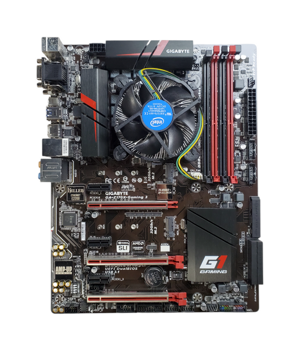 Gigabyte GA-Z170X-Gaming 3 Motherboard - Core i5-6600 - No RAM/GPU *READ*
