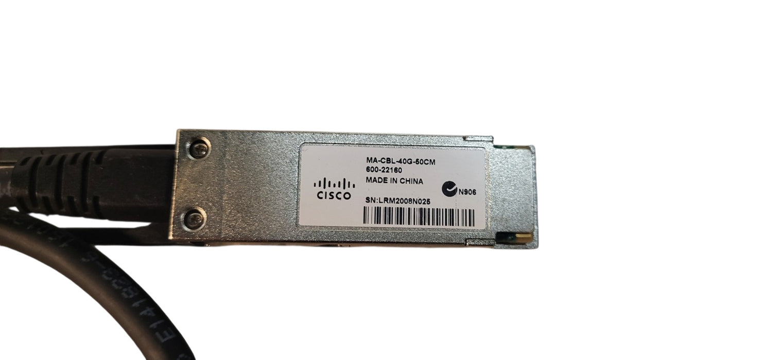 Lot of 10 Cisco Meraki MA-CBL-40G-50CM 40Gb QSFP+ DAC Cables 600-22160