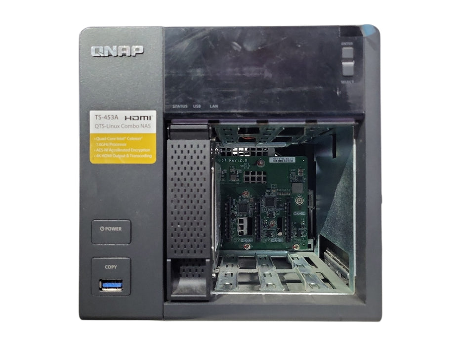 QNAP TS-453A 4-Bay NAS, Celeron N3160 1.60GHz, 4GB RAM w/ 1x 4TB HDD
