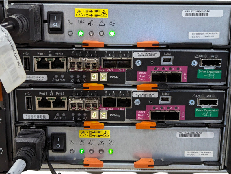 NetApp 0892 E-X5680A-QS-R6 60*3.5\\" HDD Enclosure w/2*E5400A-12GB-R6 Control Q